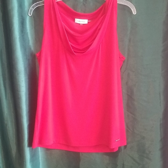 Calvin Klein Tops - Red Calvin Klein Blouse